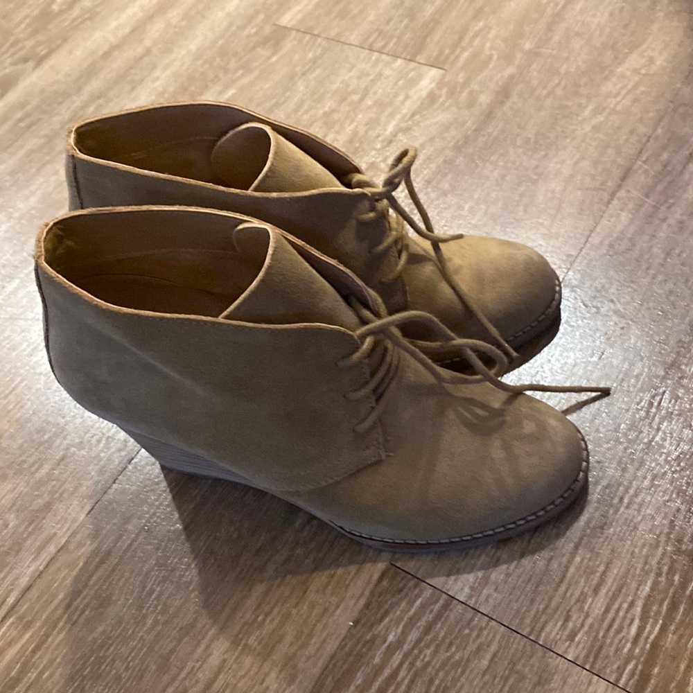Lucky brand wedge boots